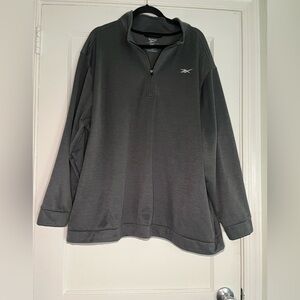 Reebok Men’s Charcoal Gray Half-Zip Sweater Pullover